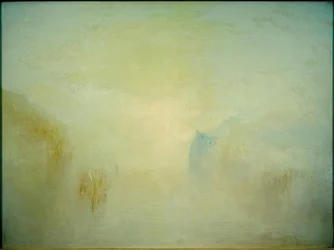 Amanecer, con un barco entre cabos